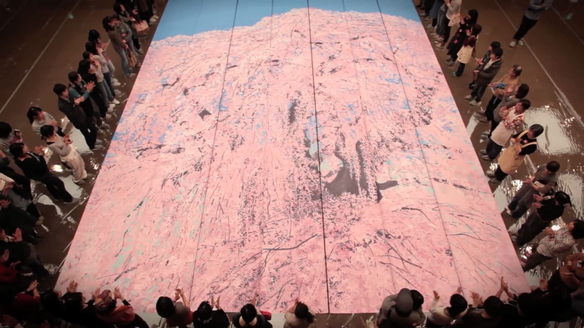 KITTE Opening memorial art project "Emotions and Cherry Blossom"